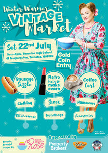 Saturday 22nd July - The Winter Warmer Vintage Market Napier is back!