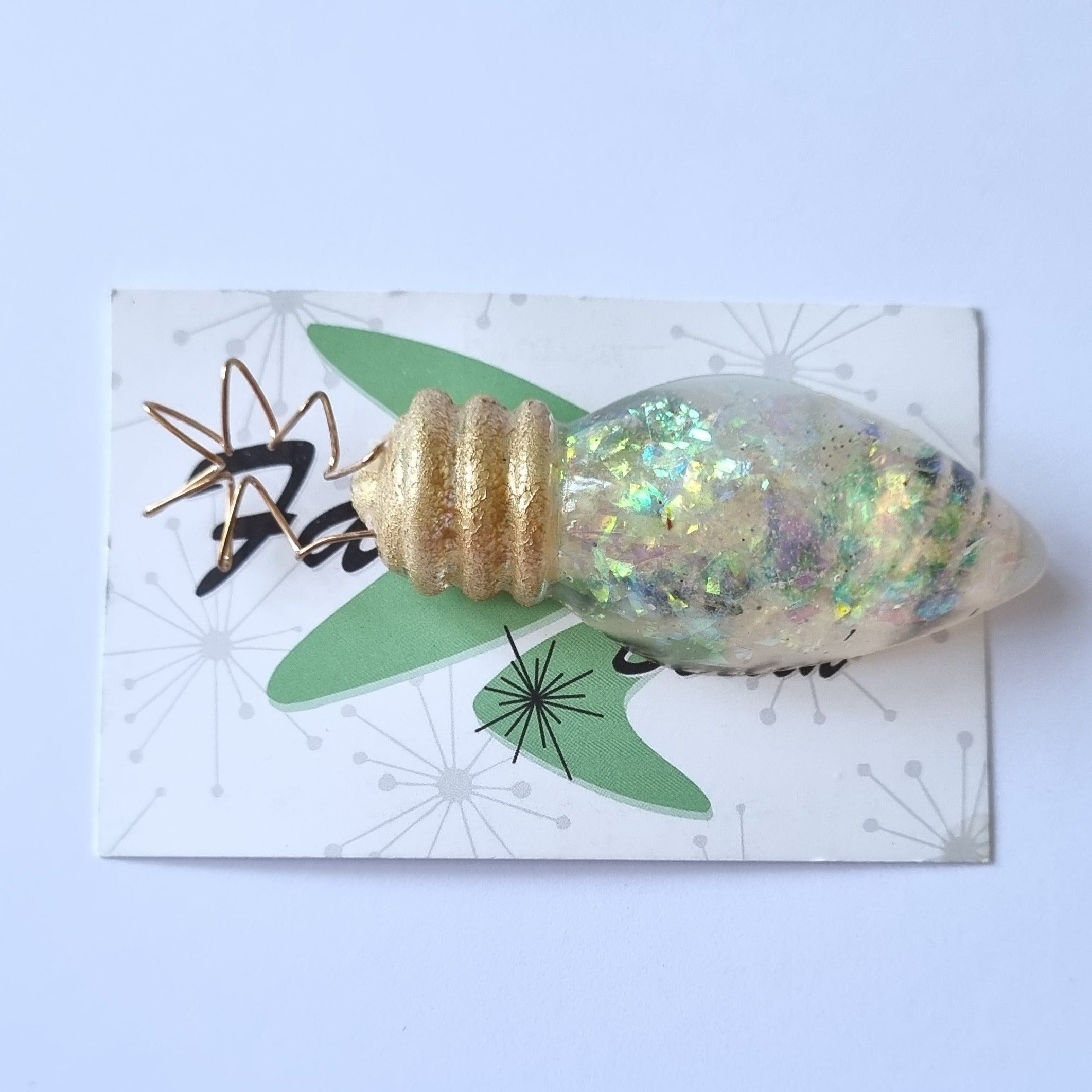 * Xmas Special * Light Bulb Brooch Brooch