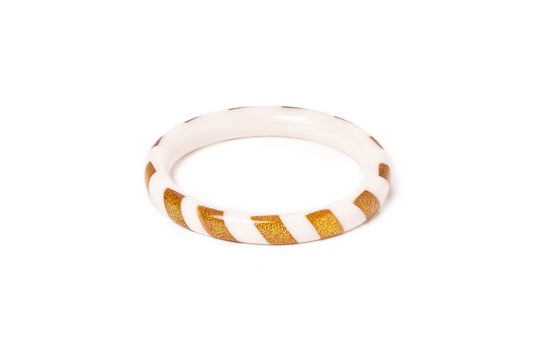 Christmas Narrow Bells Candy stripe Bangle