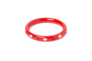 All My Love (red) wide Valentines Fakelite Bangle