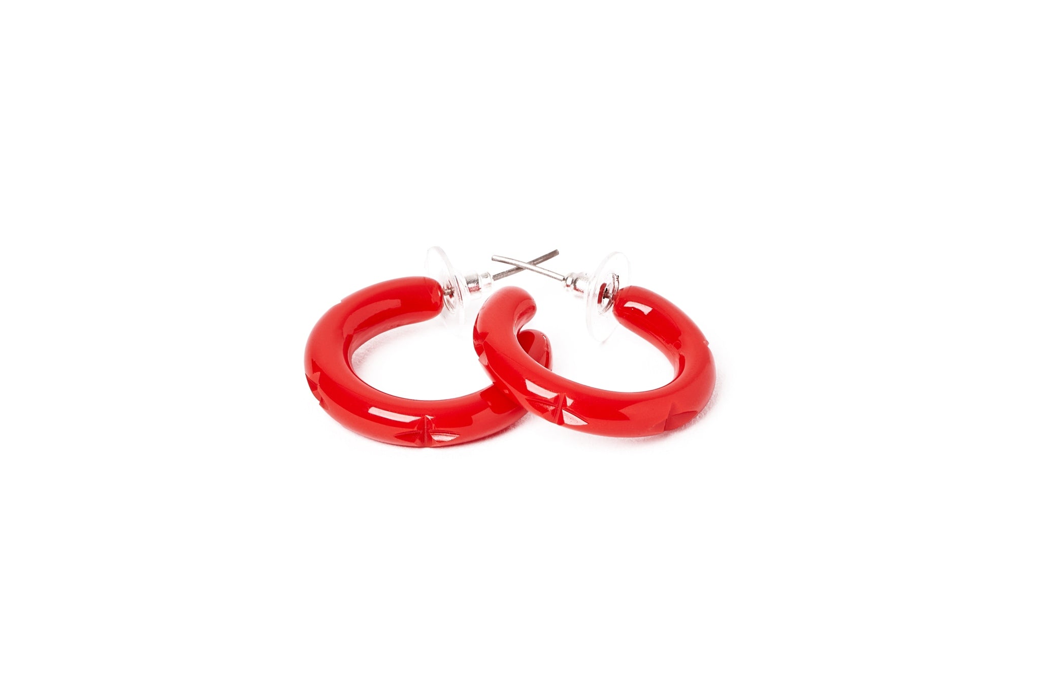All My Love (Red) Valentines hoop earrings