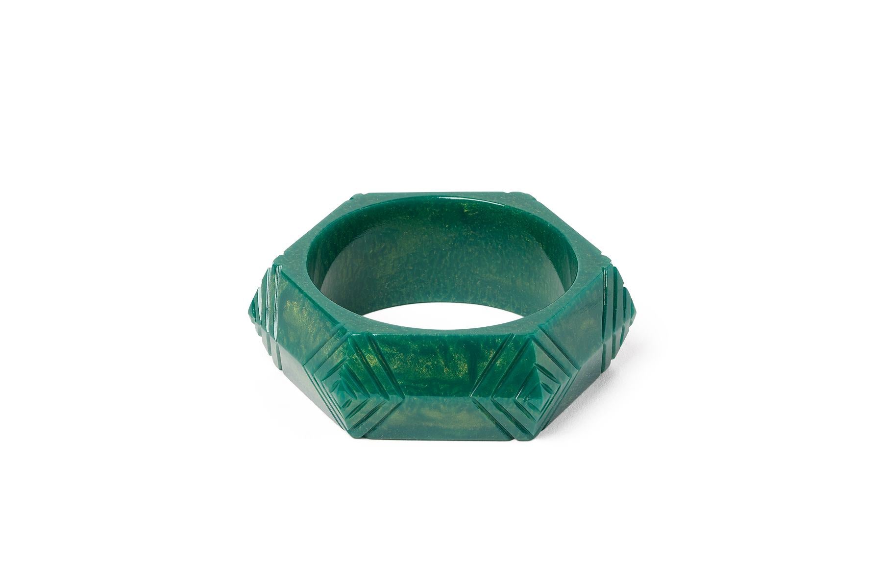 Wide Jadeite Bangle