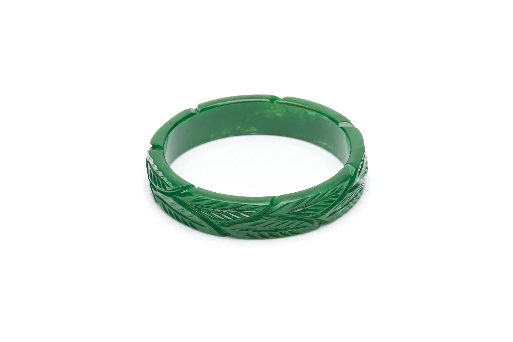 Midi Forest Heavy Carve Fakelite Bangle