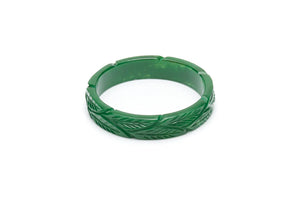 Midi Forest Heavy Carve Fakelite Bangle