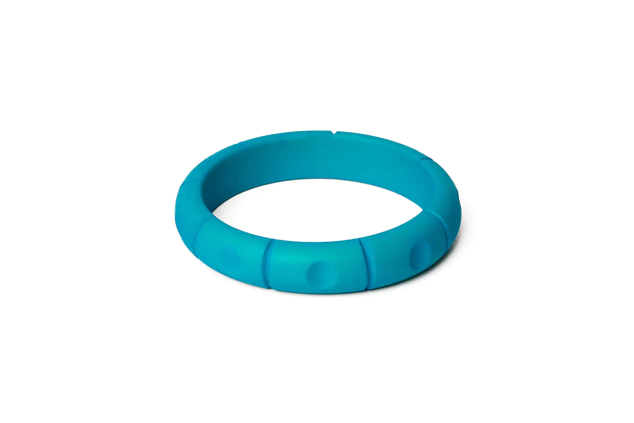 Wide Caribbean Matte Bangle