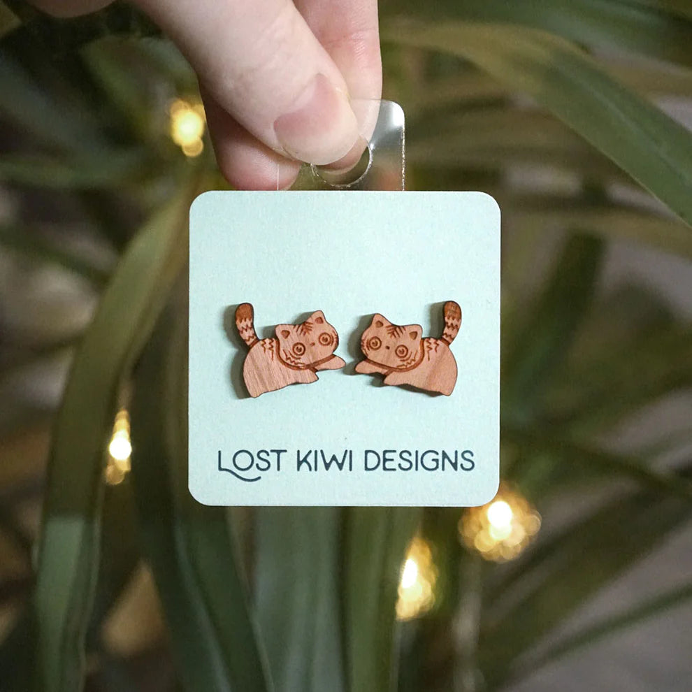 Tiger Kitten Studs - Preorder
