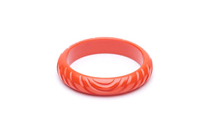 Midi Papaya Heavy Carve Fakelite Bangle