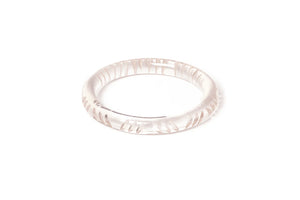 Narrow Crystal Heavy Carve Bangle