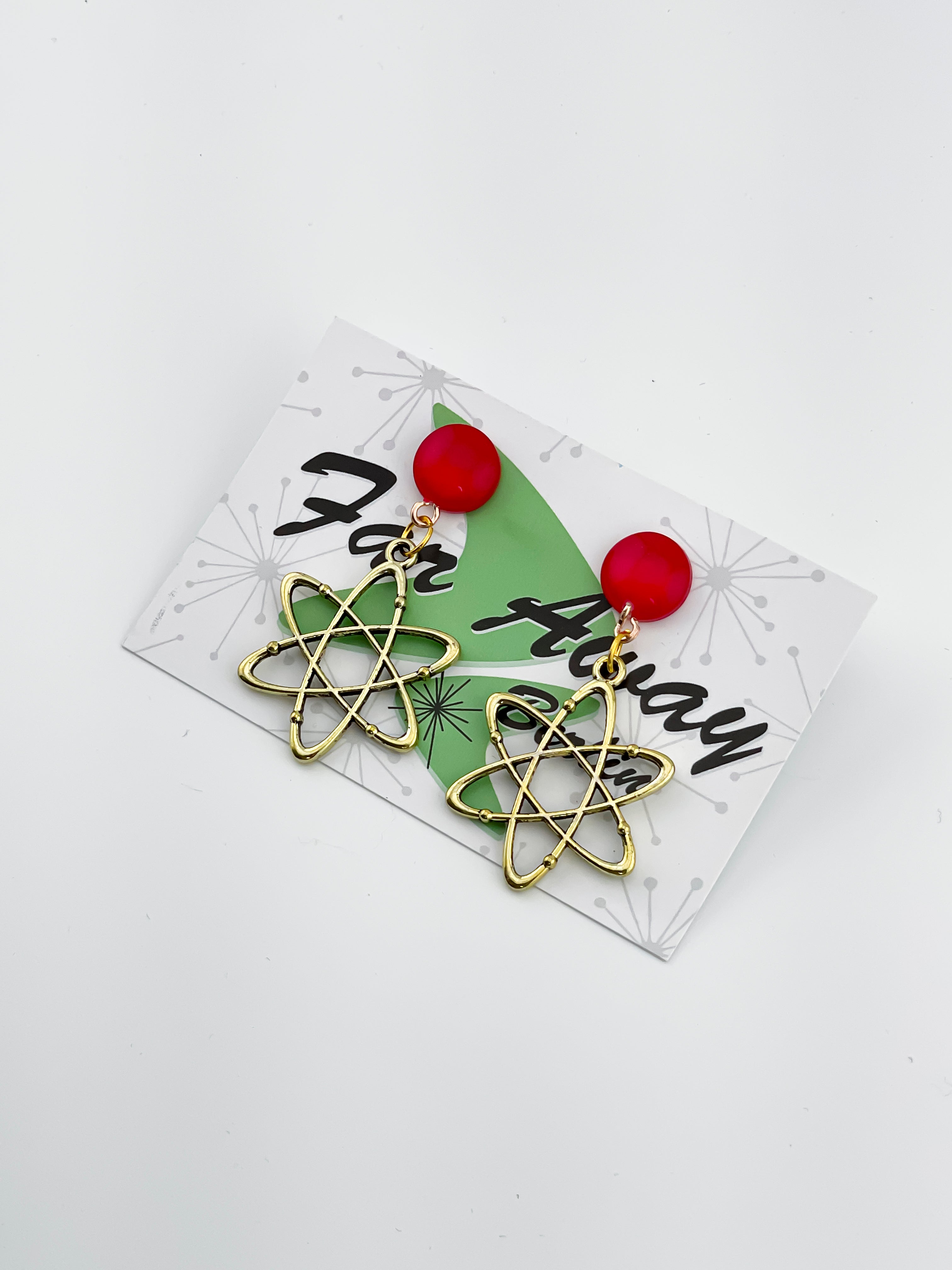 Atom Science Earrings