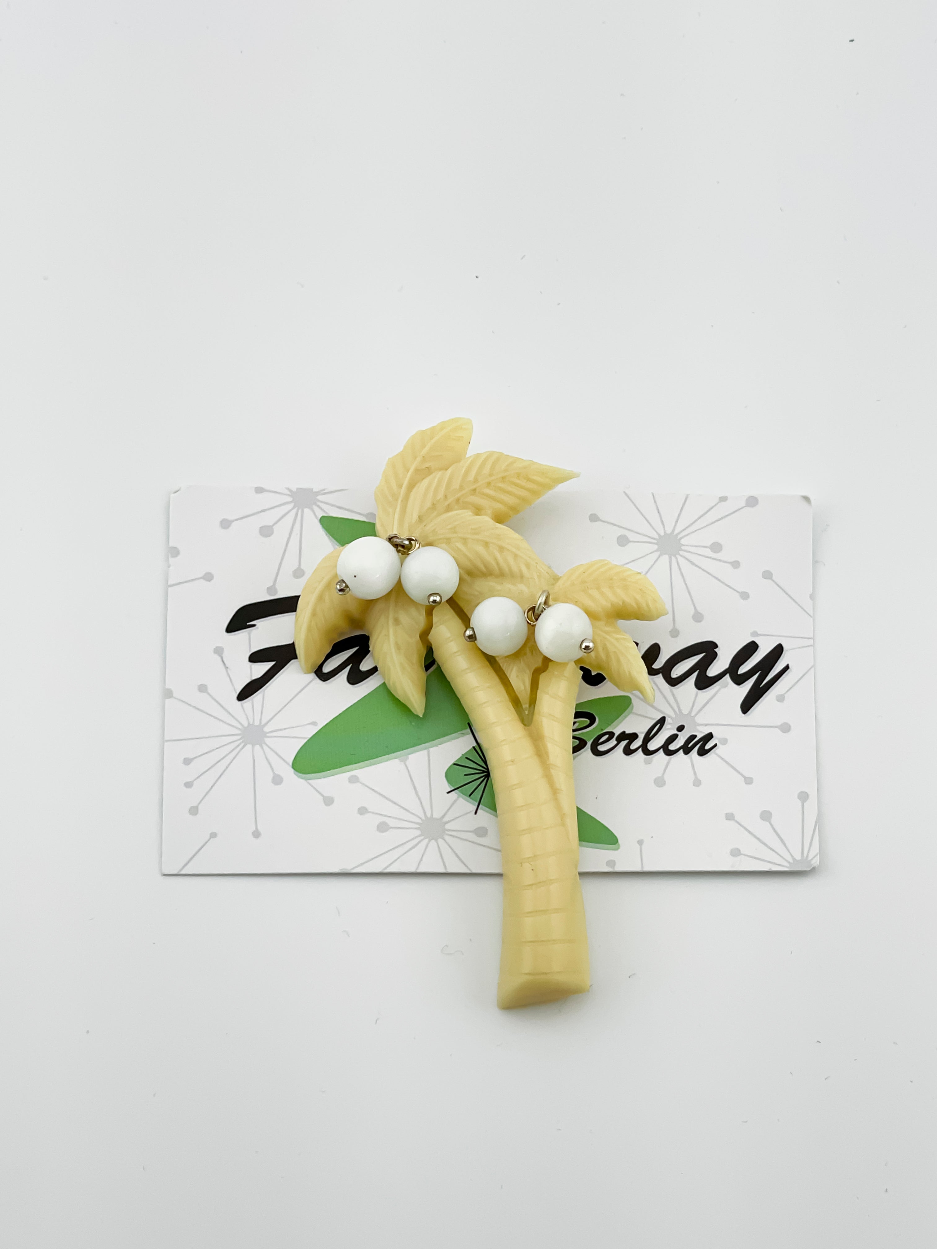 Sweet Coconuts Palm Tree Brooch