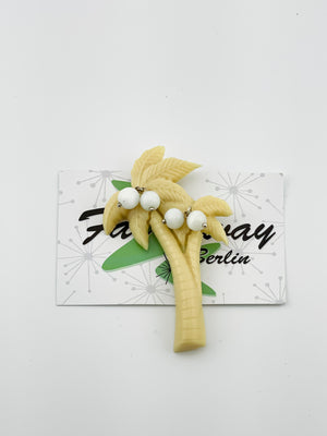 Sweet Coconuts Palm Tree Brooch