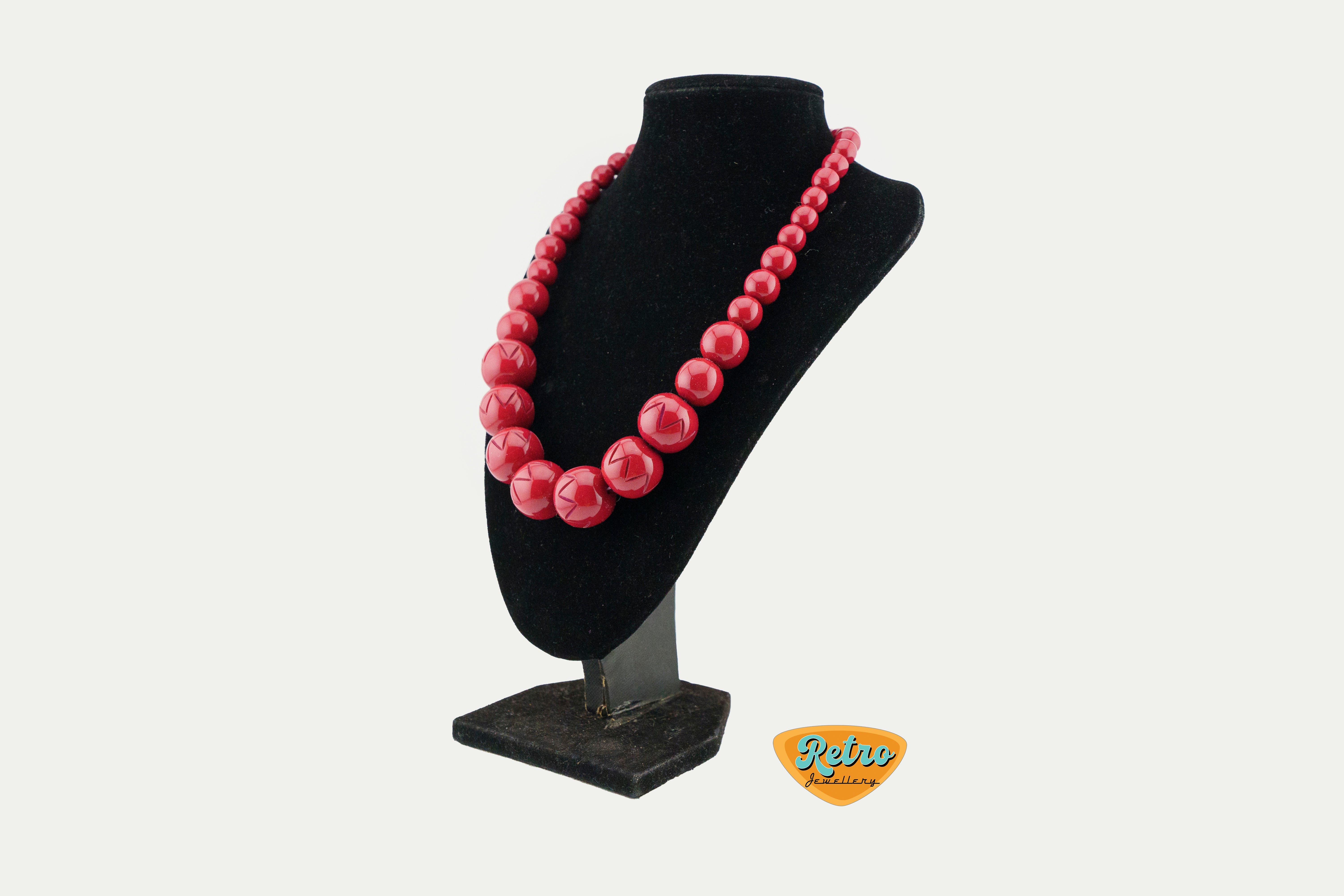"Art Deco" bead necklace by MCR