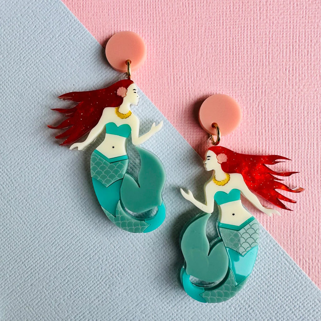 Mermaid (lighter skin) Dangles