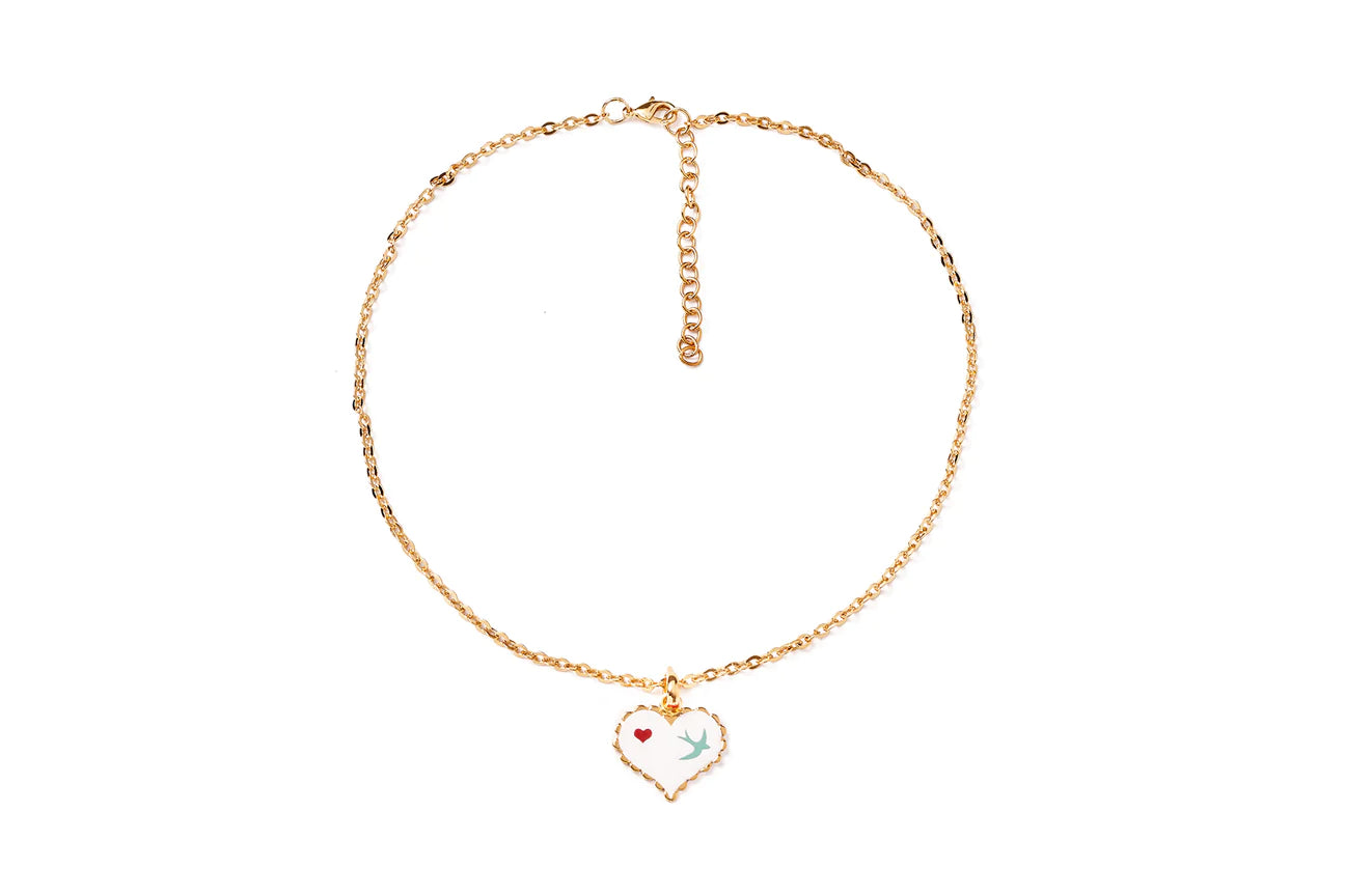 Love Letter (White) Pendant Valentines necklace