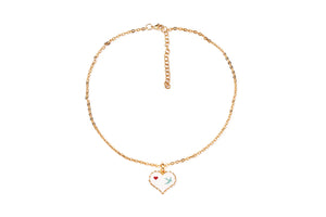 Love Letter (White) Pendant Valentines necklace