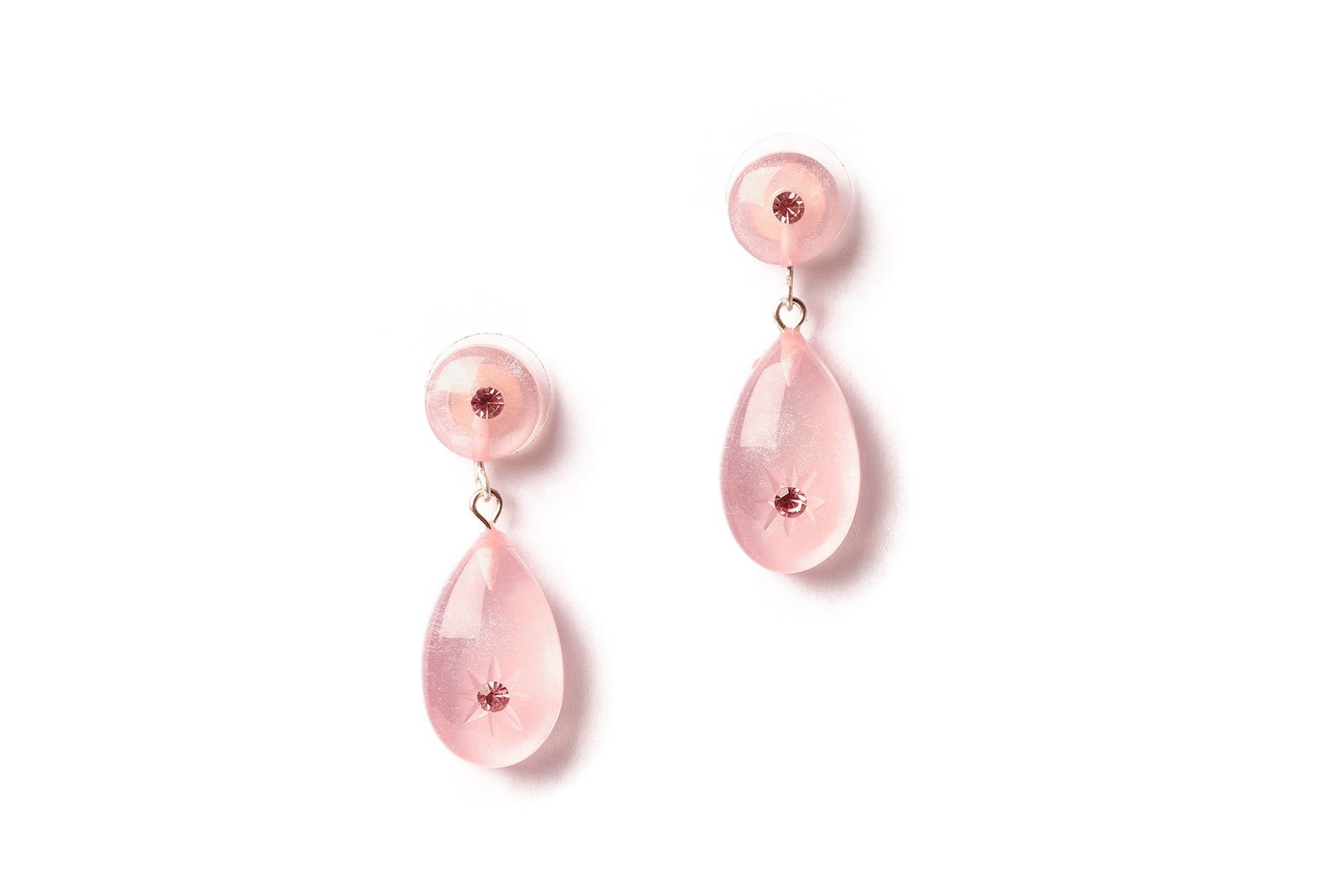 Pink Chiffon Earrings