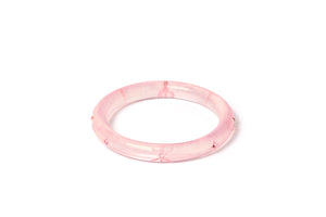 Narrow Pink Chiffon Bangle