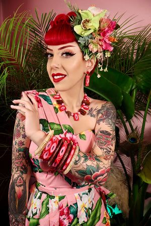 Blooming Drop Tropical Earrings