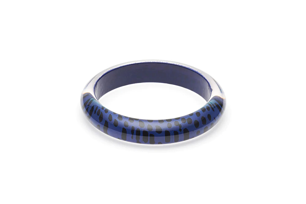 Indigo Leopard Bangle