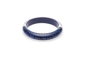 Indigo Leopard Bangle