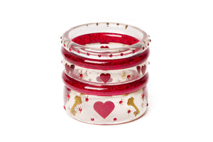 Key To My Heart Clear Valentines Brooch