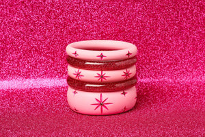 Dolly Matte drop hoop earrings