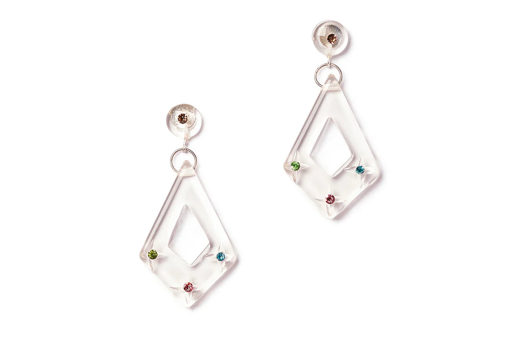 Sparkling Gems Drop Earrings