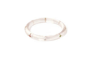 Narrow Coloured Sparkling Gems Fakelite Bangle by Splendette