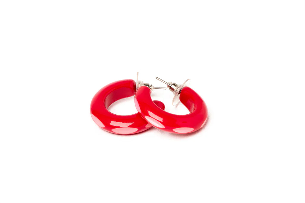 Blooming Tropical Hoop Earrings