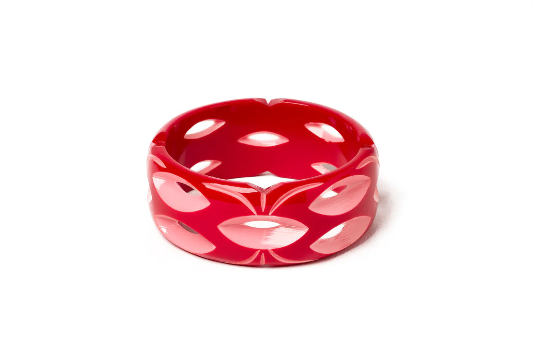 Wide Blooming Tropical Bangle