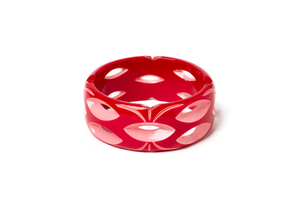 Wide Blooming Tropical Bangle