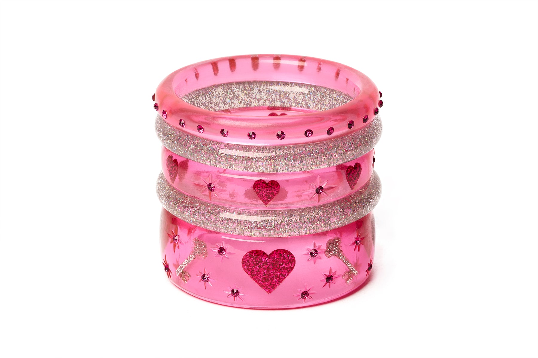 Key To My Heart Pink Valentines Brooch