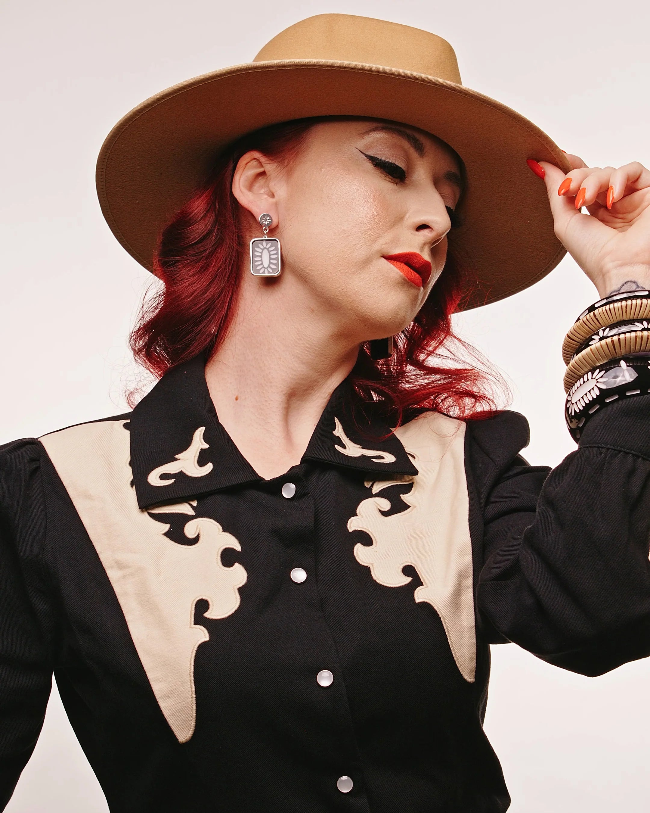 Rebel Black Earrings
