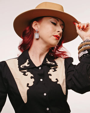 Rebel Black Earrings