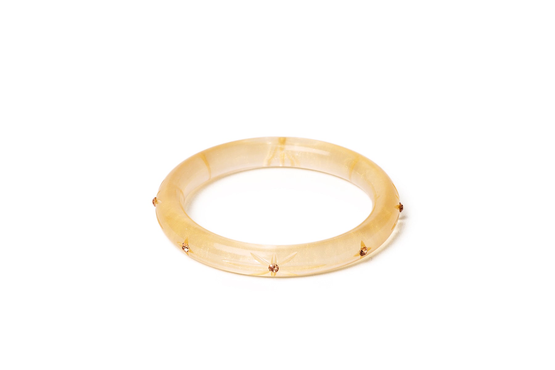 Narrow Gold Voile Bangle