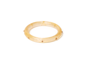 Narrow Gold Voile Bangle