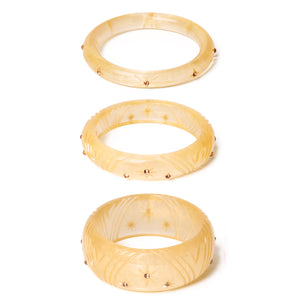 Narrow Gold Voile Bangle