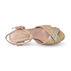 Gizo Heel- Warm Gold - CHARLIE STONE