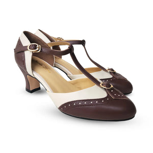 LUXE PARISIENNE (BEIGE ESPRESSO) HEELS - CHARLIE STONE