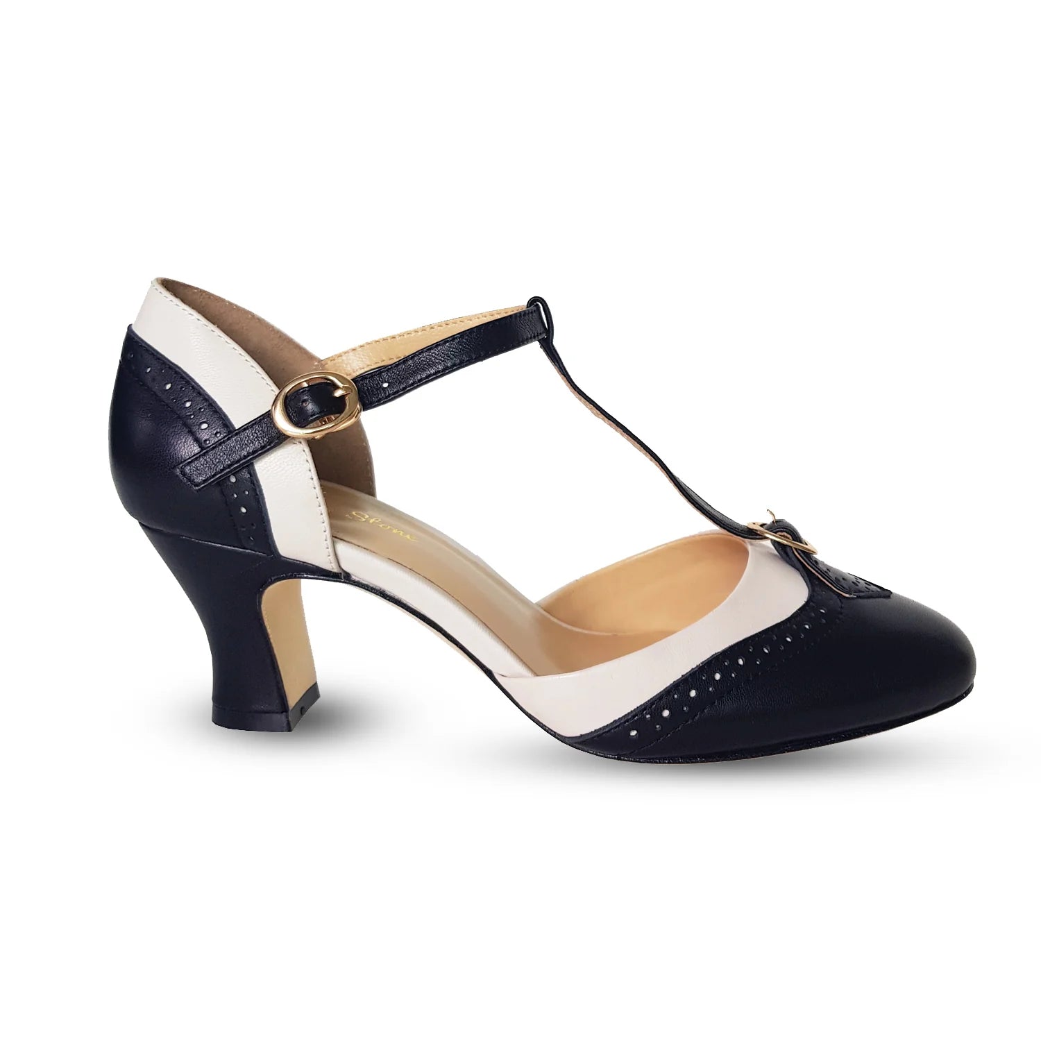 LUXE PARISIENNE (BLACK/IVORY) HEELS - CHARLIE STONE