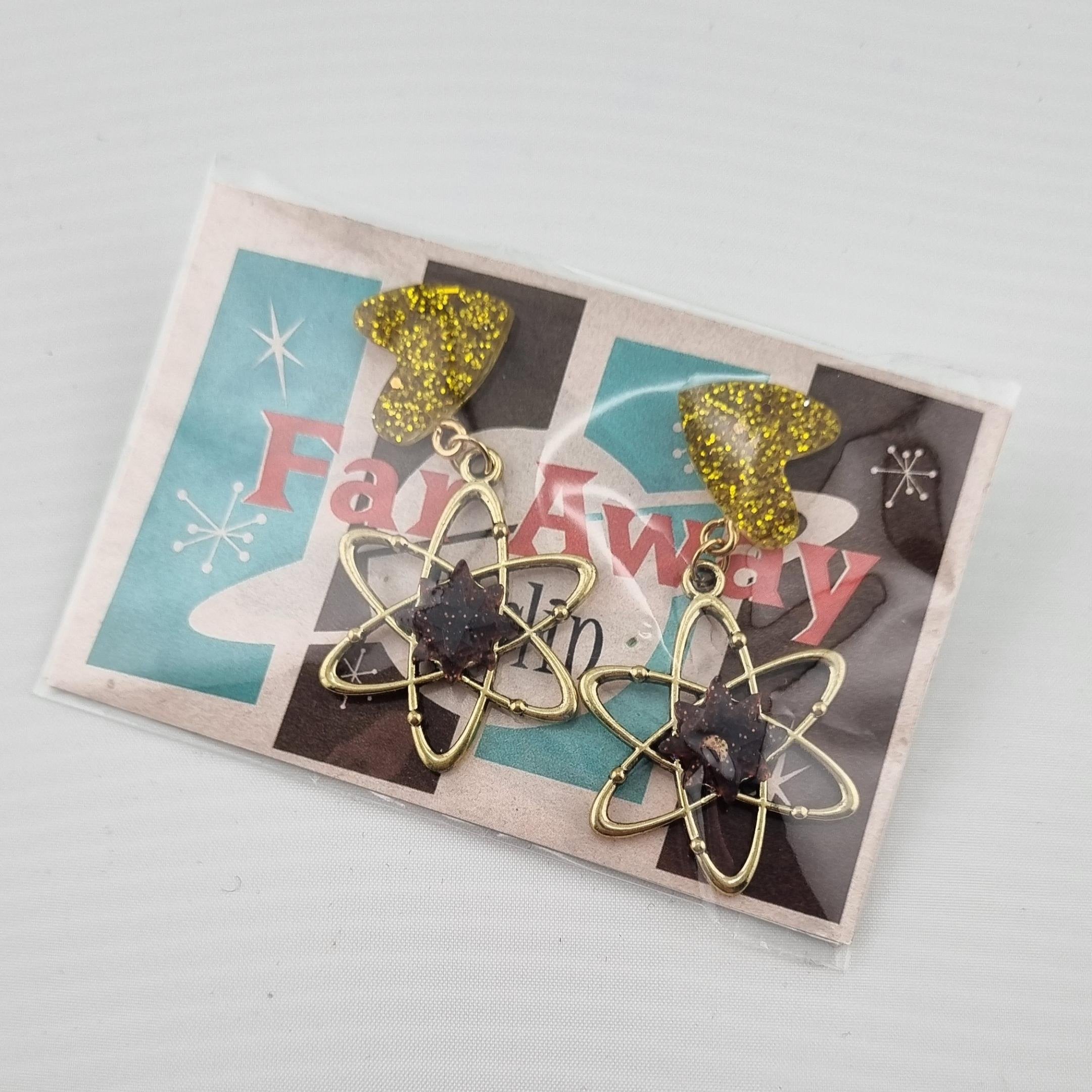 Atom Science Earrings