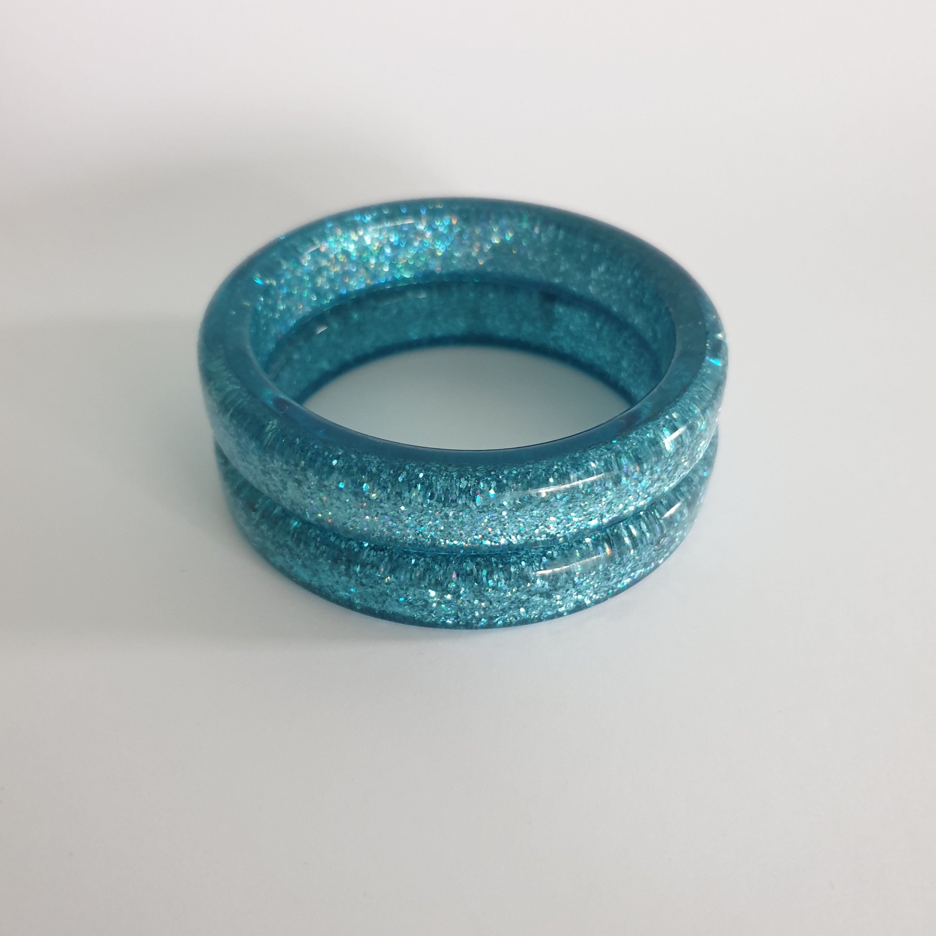 Splendette Glitter Bangle - New Teal