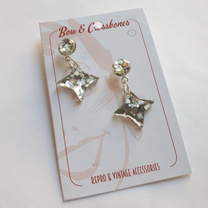 Lola Confetti Starburst Earrings - Gin Fizz