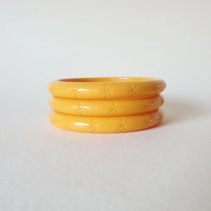 Lucie Starburst Bangle - Yellow