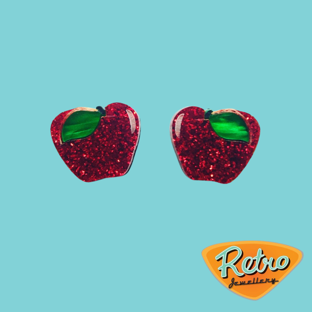 Apple Statement stud earrings