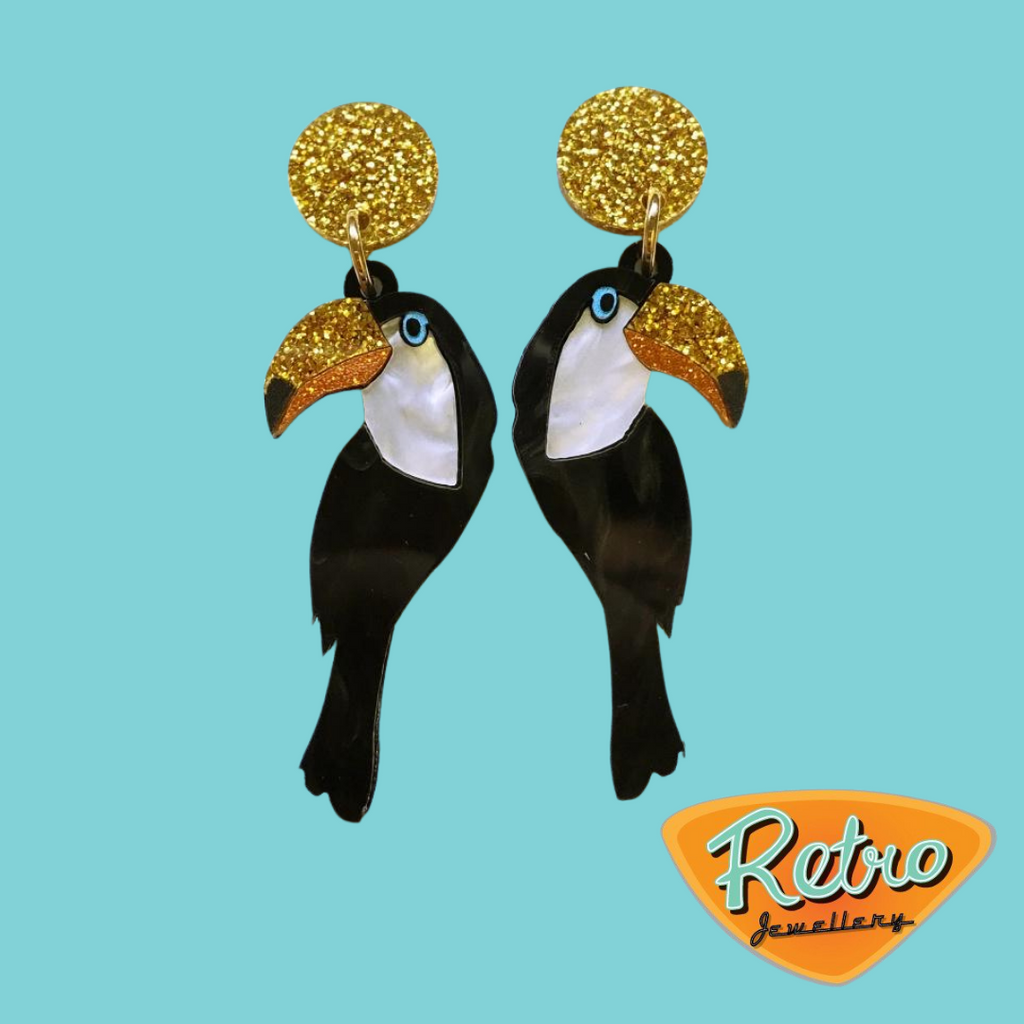Toucan Dangle Earrings