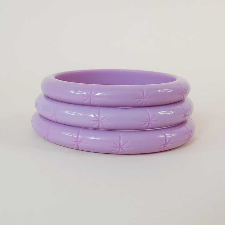 Lucie Starburst Bangle - Lilac