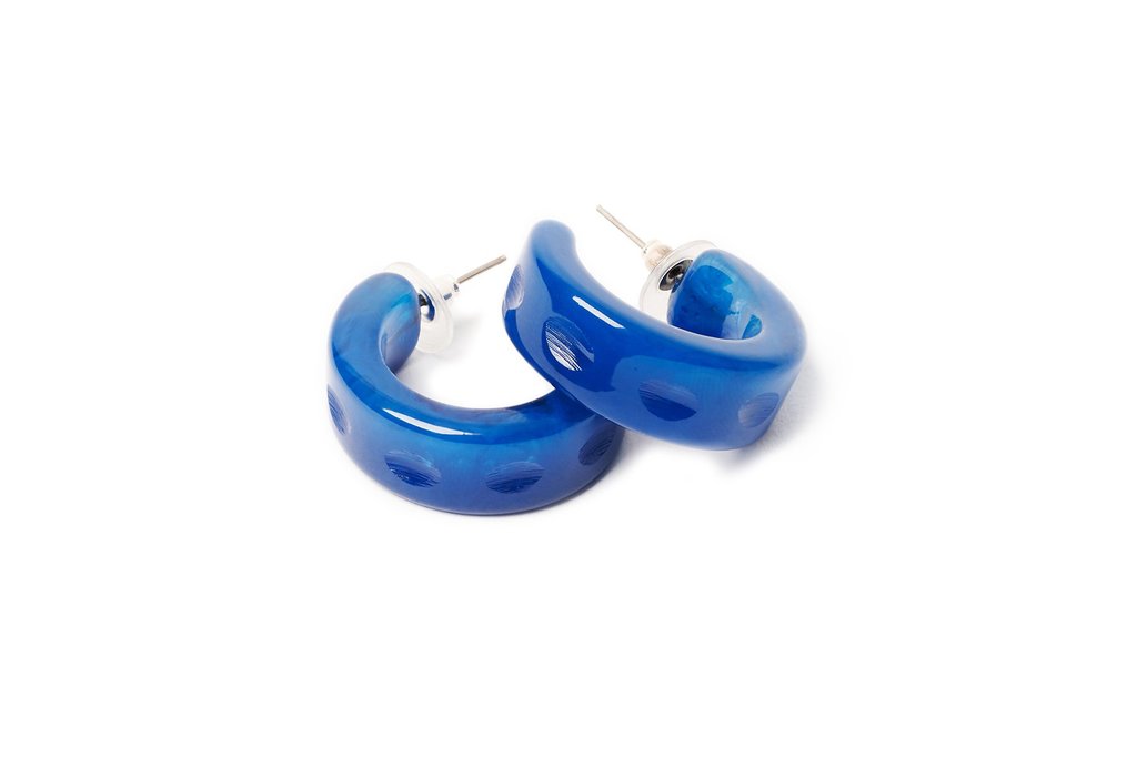 Splendette Art Deco Hoop Earrings