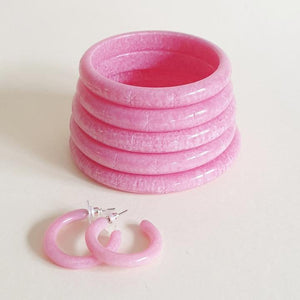 Lucie Starburst Bangle -  Candyfloss Pearl