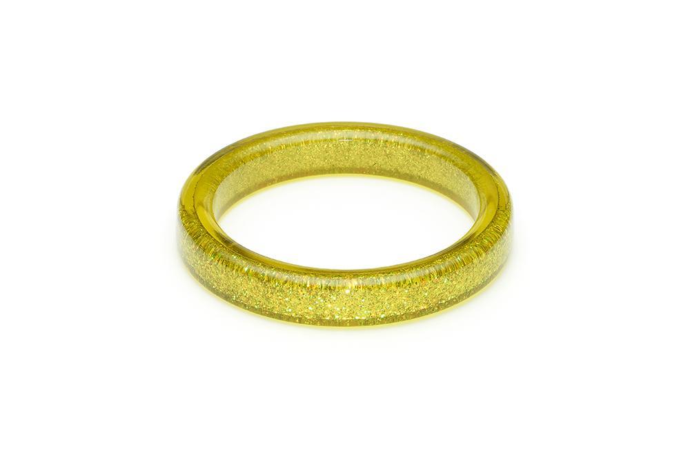 Chartreuse Glitter Bangle